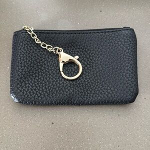 Black Clip On Coin Purse